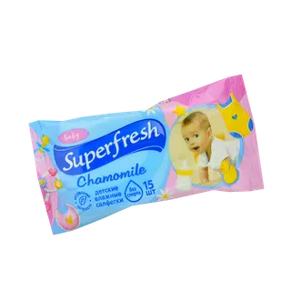 Серветки вологі  Super Fresh 15/17шт дитячі