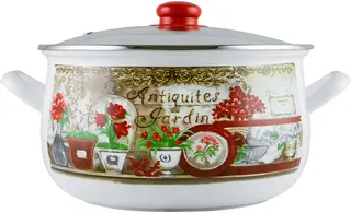 Каструля GUSTO 20см/4,0л Квітковий сад