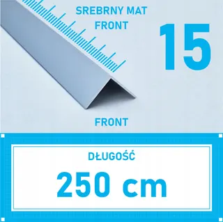 Кут 15*15*2 срібло мат 3м