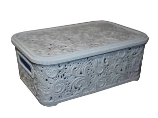 Корзина 4,7л "Ажур" з кришкою РВ-17
