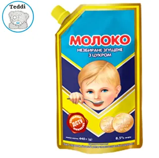 Молоко згущене Первомайський дой пак 440 г