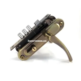 Замок врізний з ручками KEDR 1023 AB М-60