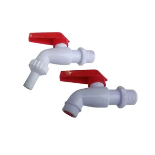 Кран 1/2" Білий  ВВ(240)пластиковий