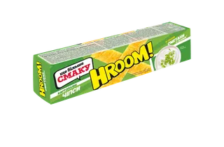 Чіпси HROOM пластинки сметана із зеленню 50 г