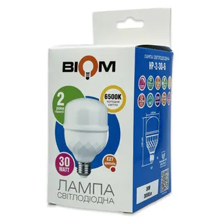 Світодіодна лампа Biom HP-30-6 T 120 Е27 30W 6500K