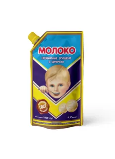 Молоко згущене Первомайський дой пак 1000г