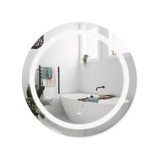 Дзеркало настінне Aria (AR1) R600 мм, кругле, з LED-підсвічуванням Touch, антизап