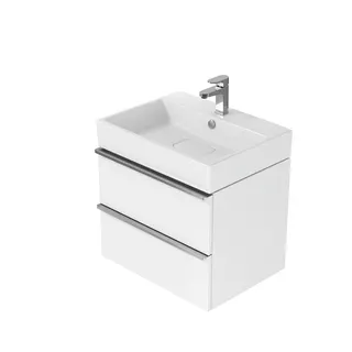Virgo 60 ДЗЕРКАЛЬНА ШАФА, СІРА З ЧОРНОЮ РУЧКОЮ