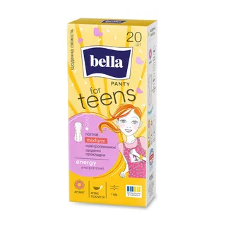 Белла прокладки щод. For Teens: Energy 20шт