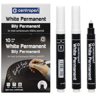 Маркер "Centropen" №8586 білий