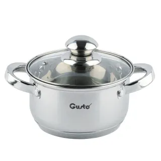 Каструля GUSTO нерж 8л 24см