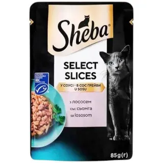 Корм Sheba з лососем в соусі 85г