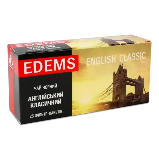 Чай Edems Англійський класичний 25ф/пак+2