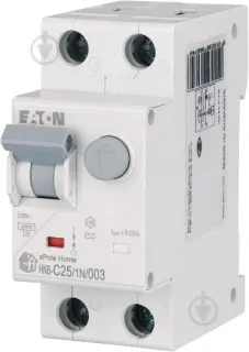 Автомат диференціальний  EATON HNB-C25/1N/003 2п 25А 30мА