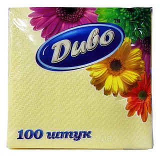 Диво cерветки 100шт рожева 33*33