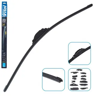 Щітка склоочищувача безкаркасна VITOL ULTRA 24" - 600 мм (13 адаптерів)