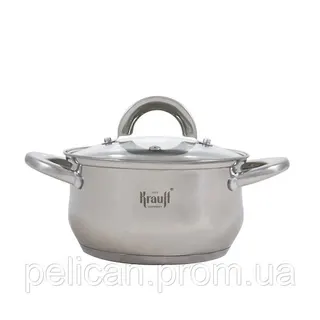 Каструля нерж скл криш "Krauff" 3,4л Steil 20см 26-238-075