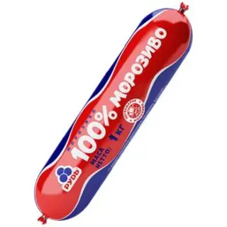 Морозиво 100% 1кг Рудь