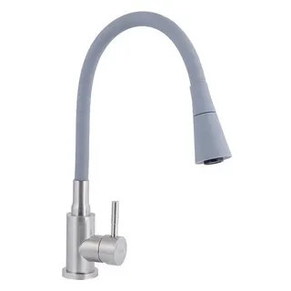 Змішувач для кухні Lidz Aria 015F31 Grey