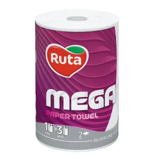 Рушник Рута  Mega бумаж. 2-х шаров.