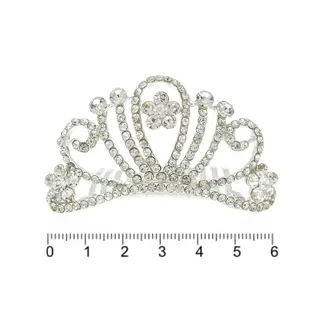 Діадема-гребінь з стразами 15239/40