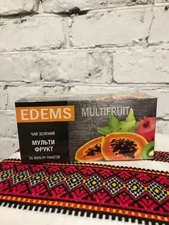Чай EDEMS зелений Мультифрукт 25ф/п