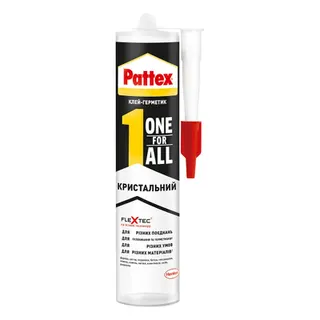 Клей-герметик PATTEX Кристальний 290г тубус (12шт)