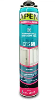 Піна монтажна APEN GFS65 профес. зима (-10 - +30С) 750 мл/872 гр
