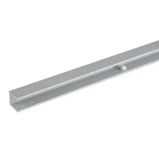Профіль для скляних полиць 6-8мм, PRISMATIC SLIM, L = 564мм, алюміній, анодоване срібло