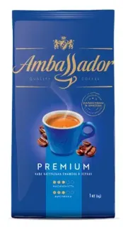 Кава Ambassador  преміум  в  зернах 1кг