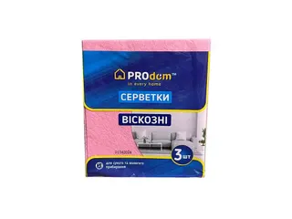 Серветки ун віскозні 30*36 5шт ТМ PRODOM