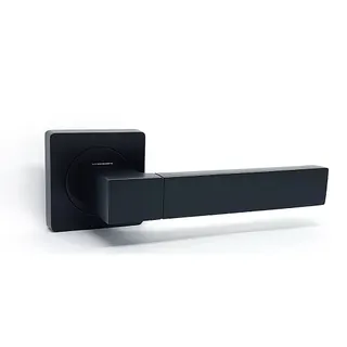 Ручка на розетке---NEW KEDR R  08.081-  AL-Black nikel квадрат