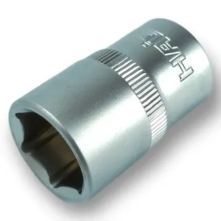 Головка торцева шестигранна 1/2" сатін 19мм*38мм ТМ HAISSER