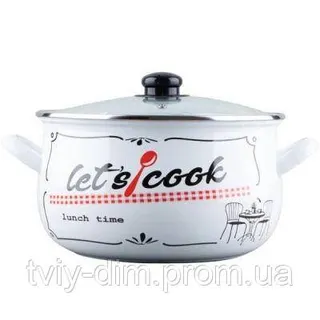 Каструля GUSTO 18см/3,1л Давайте готувати /чорна