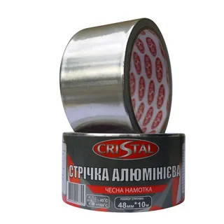 Скотч алюмінієвий CRSSTAL 48мм*10м