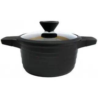 Каструля Lessner Black Pro 4,7л з антипригарн покр.скл.кришка д24см