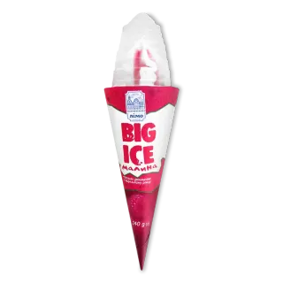 Морозиво Ріжок "BIG ICE" малина Лімо 140г