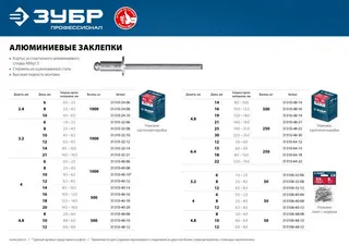 заклепки алюм. 4.8x 12 мм 50шт.