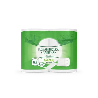 Кохавинська папірня т/п на гільзі 2-х шар 4рул смарагд