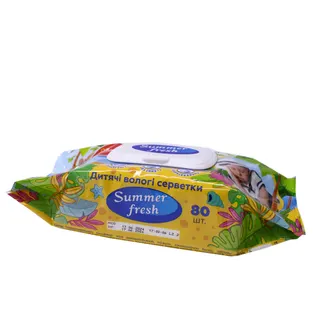 Серветки вологі Summer Fresh Super Pack 72
