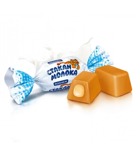 Цукерки Рошен Ірис Milky Splash з молоч нач кг