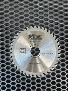 Диск пильний 125*22.23 40 зуб. по дереву WERK