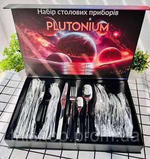Набір столових приборів Plutonium 24 шт. GT-SFKS02-24 GUSTO