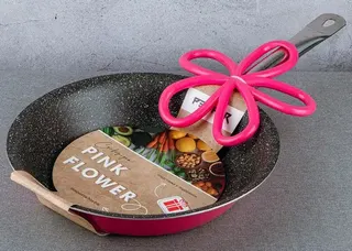 Сковорода PEPPER Pink Flower 26см +підставка