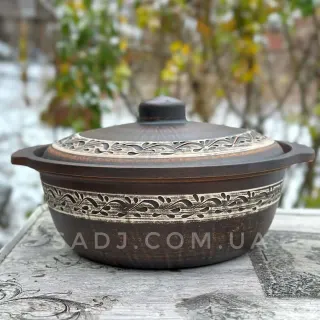 Блюдо д31 для шашлику ангоба гонч