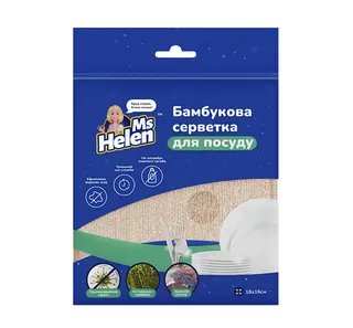 Серветка бамбук 18*18 мікс Бомб-19