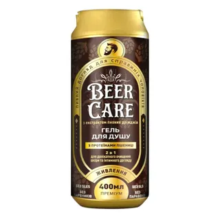 Гель д/душу Beer Care Живлення пшениця 400 мл