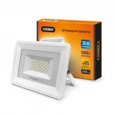 LED прожектор Videx 30W 5000K 220V White