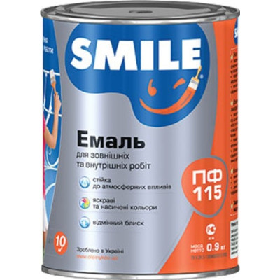 Емаль Smile ПФ-115 0,5 кг салатова УЦІНКА