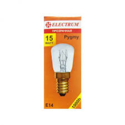 Лампа розжарювання прозора Electrum Pygmy E14 15W A-IP-0883